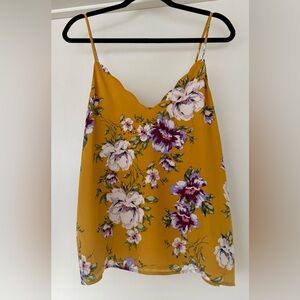 Socialite Mustard Floral Camisole